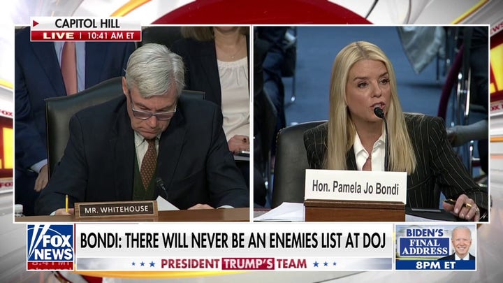 WATCH: Former Florida AG Bondi discusses political targeting of Trump during confirmation hearing