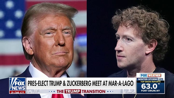 Zuckerberg has dinner with Trump at Mar-a-Lago